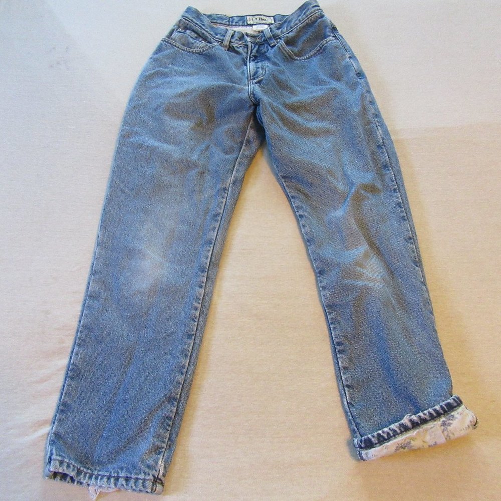 L. L. Bean petite flannel jeans